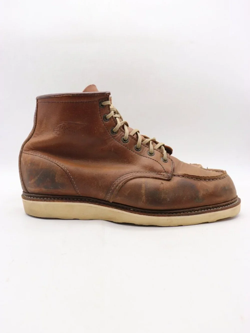 Red Wing Moc Toe 1905 Men's Size 13 EE Brown Leather Soft Toe Boots Made In USA
